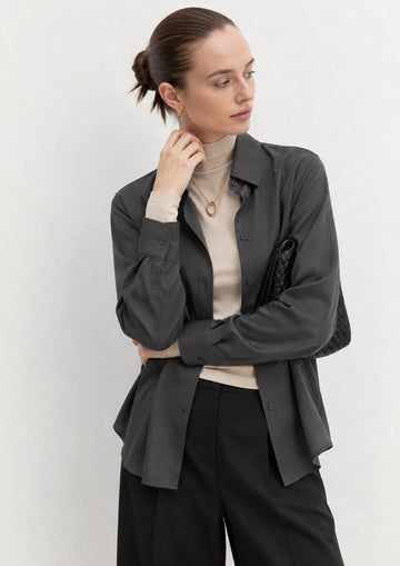 Emme Marella - Camicia Donna scalata Grigio Ardesia