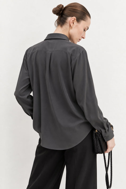 Emme Marella - Camicia Donna scalata Grigio Ardesia