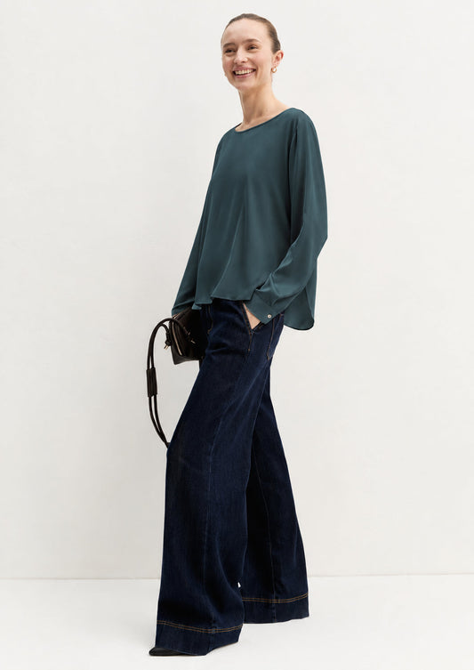 EMME MARELLA - Blusa Donna cursore Verde Olio