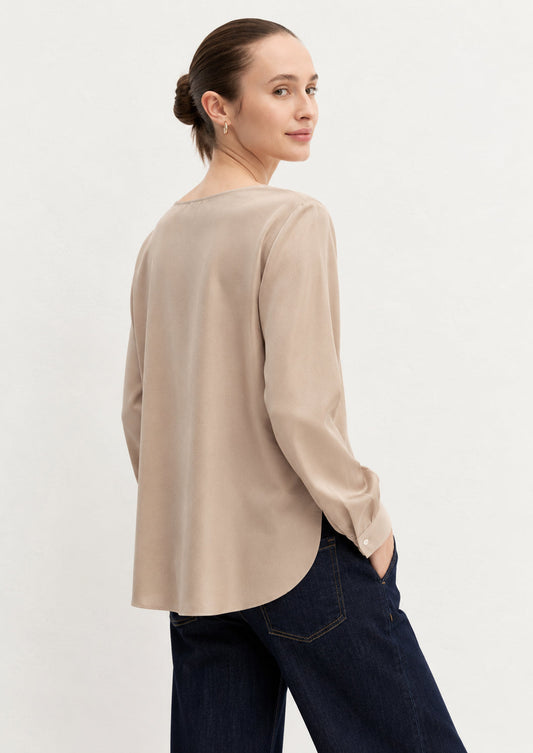 EMME MARELLA - Blusa Donna cursore Beige Mardorla