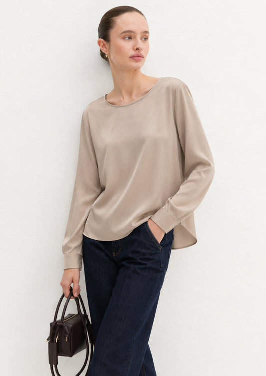 EMME MARELLA - Blusa Donna cursore Beige Mardorla
