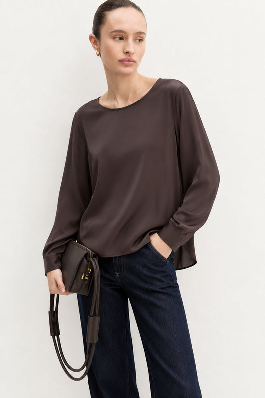 EMME MARELLA - Blusa Donna cursore Testa di Moro