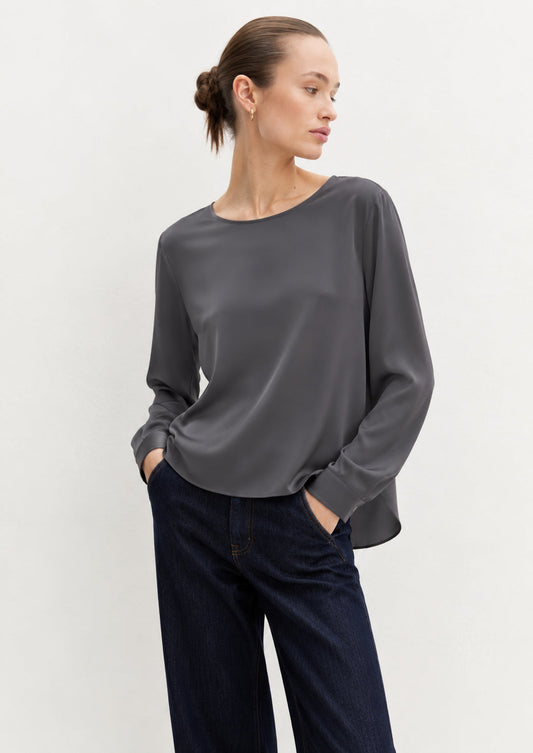 EMME MARELLA - Blusa Donna cursore Grigio Ardesia