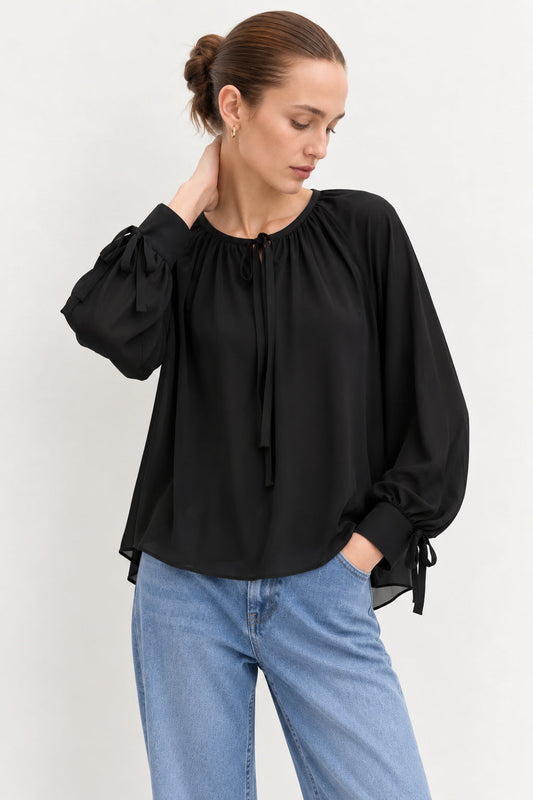 Emme Marella Camicia Donna Emmoschea Nero