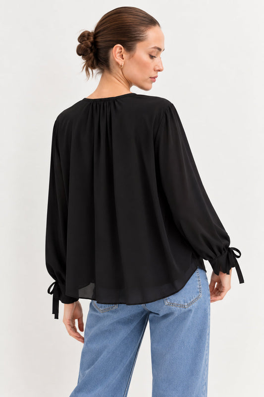 Emme Marella Camicia Donna Emmoschea Nero