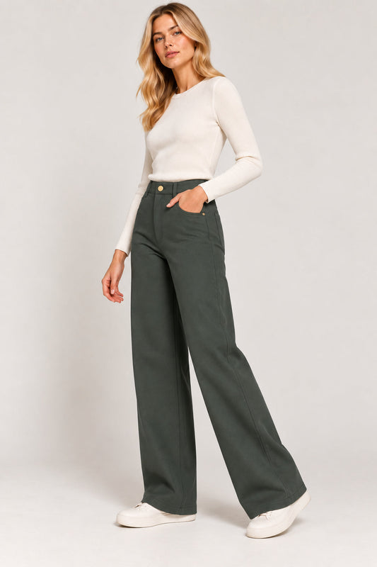 EMME MARELLA - Pantalone Donna fuxia Verde Sottobosco