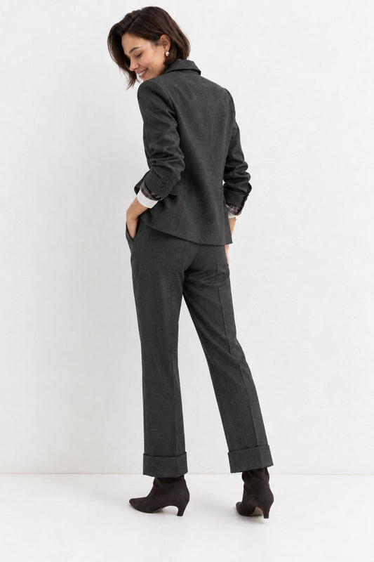 EMME MARELLA -  Pantalone Donna flirt Grigio Antracite