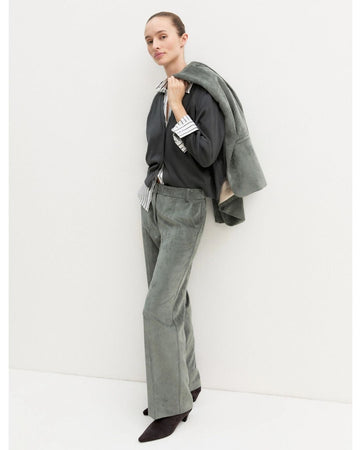 Emme Marella - Pantalone in velluto a coste stretch Sottobosco