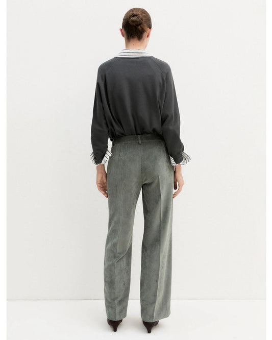 Emme Marella - Pantalone in velluto a coste stretch Sottobosco