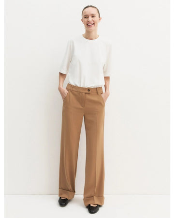 Pantalone in twill stretch Cammello