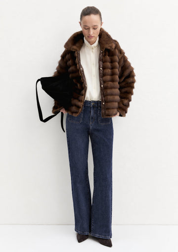 EMME MARELLA - Jeans wide flare whideflare Blu Notte