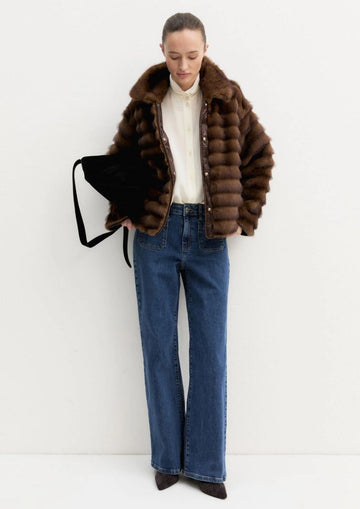 EMME MARELLA - Jeans wide flare whideflare Blu
