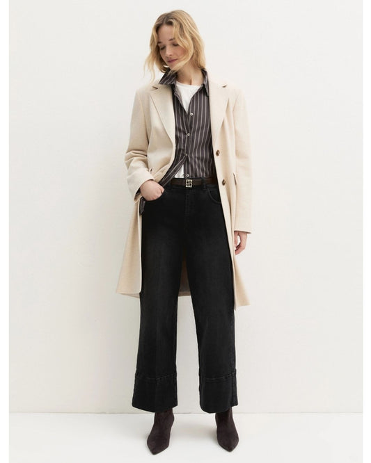 EMME MARELLA - Jeans cropped Nero