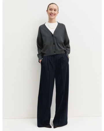 Emme Marella - Cardigan dritto in viscosa stretch Sottobosco