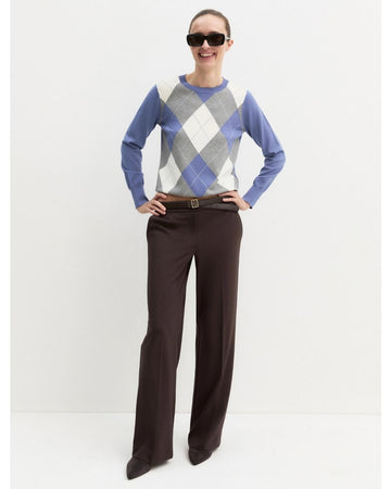 EMME MARELLA - Maglia aderente stretch carabo Ortensia