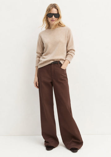 EMME MARELLA - Maglia in viscosa stretch tunica Sabbia