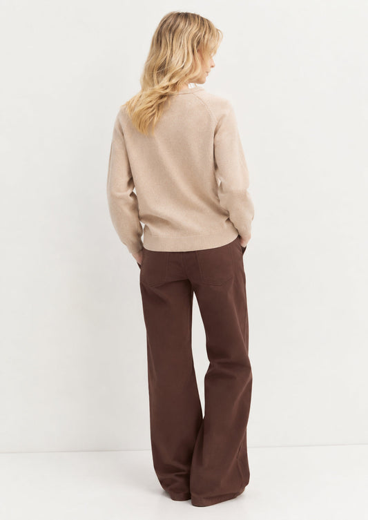 EMME MARELLA - Maglia in viscosa stretch tunica Sabbia