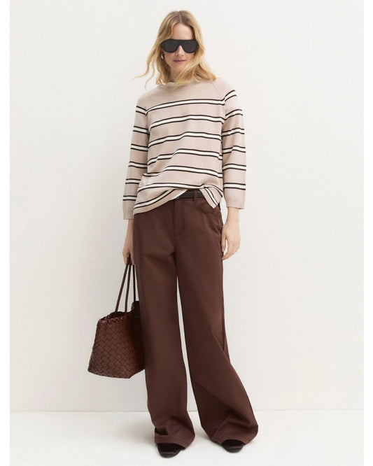 EMME MARELLA - Maglia in viscosa stretch tunica Sabbia