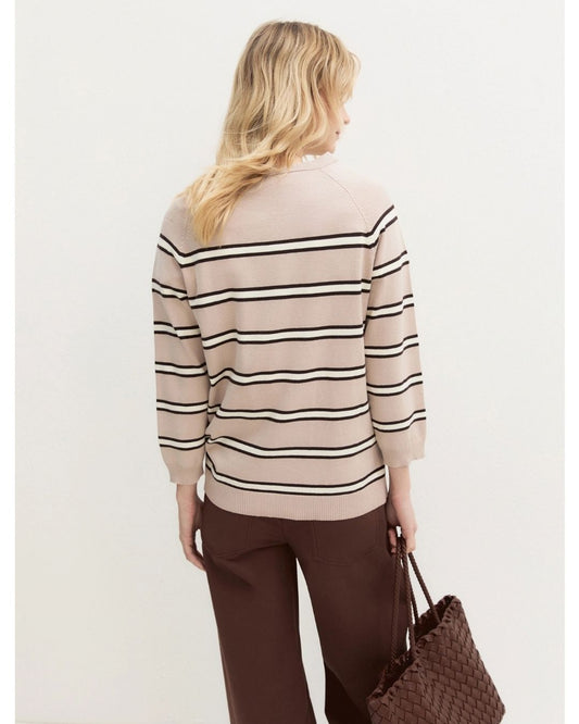 EMME MARELLA - Maglia in viscosa stretch tunica Sabbia