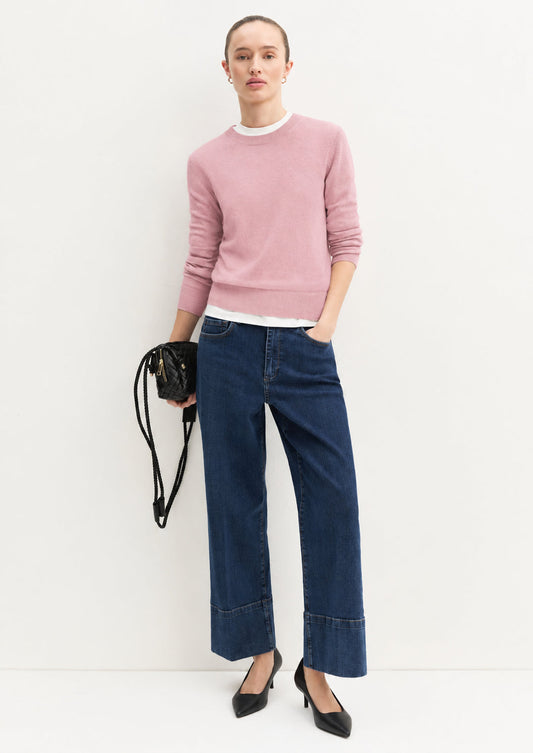 EMME MARELLA - Maglia in lana e cashmere laccio Rosa Peonia