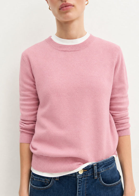 EMME MARELLA - Maglia in lana e cashmere laccio Rosa Peonia