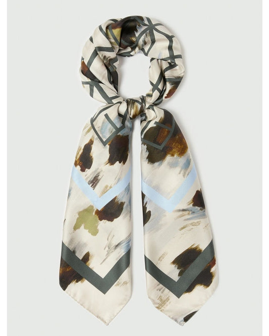 EMME MARELLA - Foulard in seta campo Panna