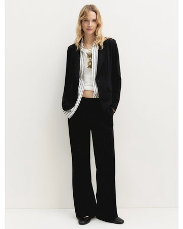 Emme Marella - Pantalone dritto in jersey stretch Nero