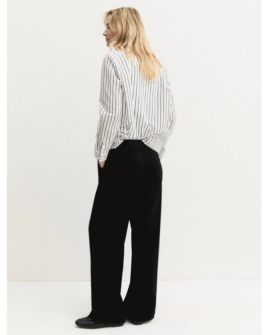 Emme Marella - Pantalone dritto in jersey stretch Nero