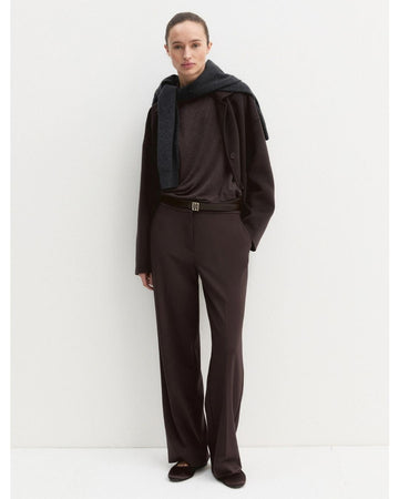 Emme Marella - Maglia in viscosa stretch Marrone