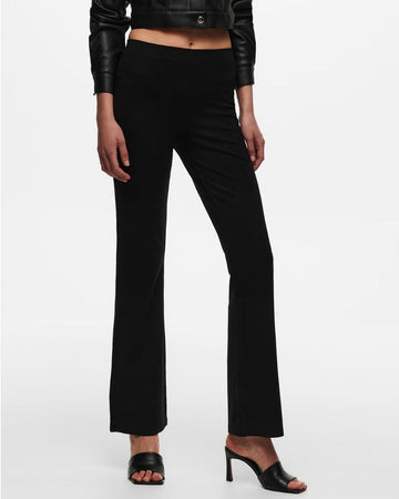 Pantaloni Flared Fit Donna Nero