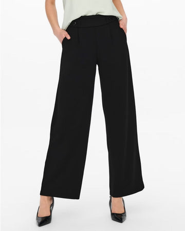 Pantaloni Wide Leg Donna Nero