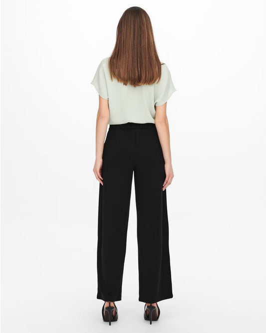 JACQUELINE DE YONG - Pantaloni Wide Leg Donna Nero