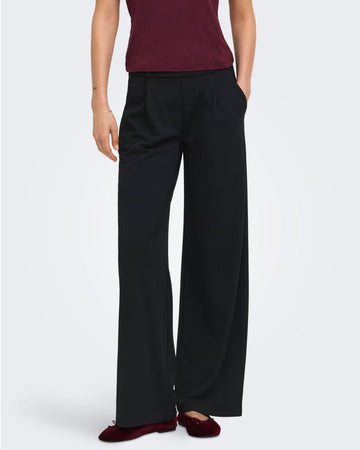 Pantaloni Wide Leg Donna Nero
