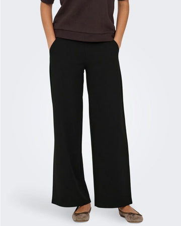 Pantaloni a gamba larga Donna Nero