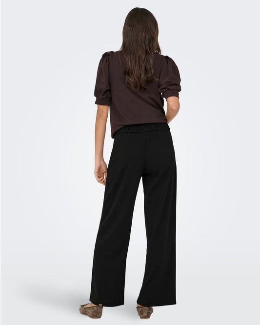 JACQUELINE DE YONG - Pantaloni a gamba larga Donna Nero