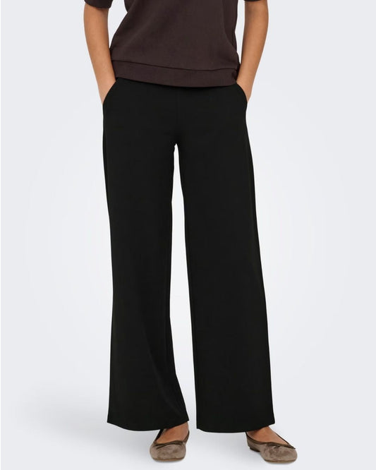 JACQUELINE DE YONG - Pantaloni a gamba larga Donna Nero