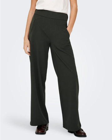 Pantaloni a gamba larga Donna Grigio Peat