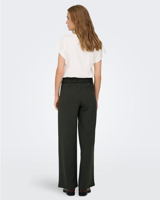 JACQUELINE DE YONG - Pantaloni a gamba larga Donna Grigio Peat