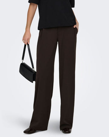 JACQUELINE DE YONG - Pantaloni Donna Marrone Chocolate Torte