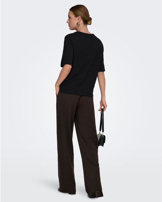 JACQUELINE DE YONG - Pantaloni Donna Marrone Chocolate Torte