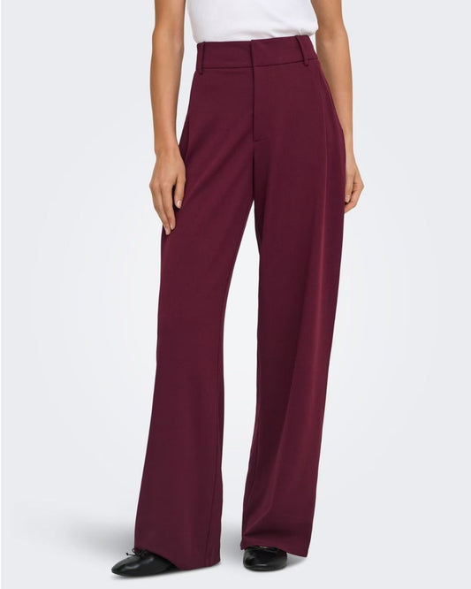 JACQUELINE DE YONG - Pantaloni Donna Rosso Windsor Wine