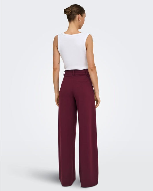 JACQUELINE DE YONG - Pantaloni Donna Rosso Windsor Wine