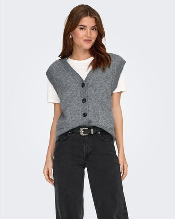Cardigan Donna Grigio Medium Grey Melange