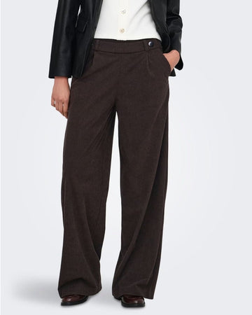 JACQUELINE DE YONG - Pantaloni Donna Marrone Coffee Bean