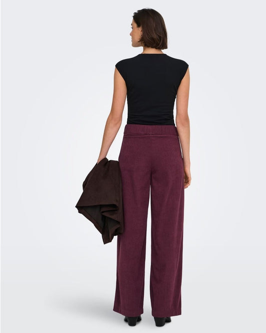 JACQUELINE DE YONG - Pantaloni Donna Rosso Windsor Wine