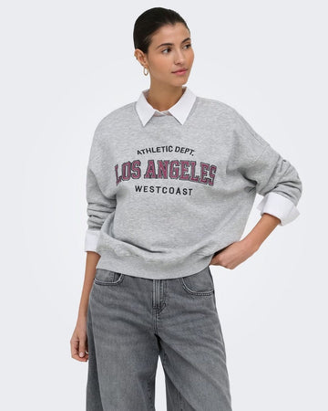 Felpa Donna Grigio Light Grey Melange