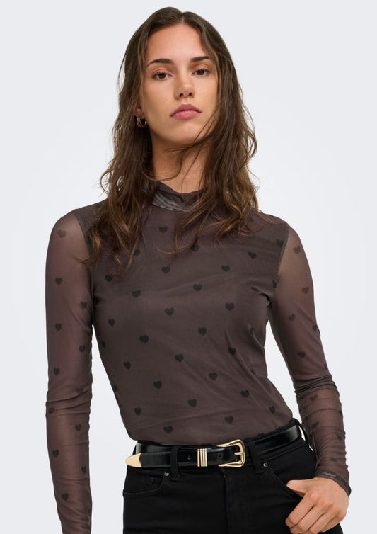 Only - Maglia Donna Erica Marrone