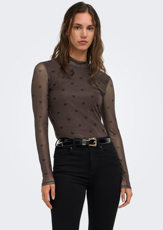 Only - Maglia Donna Erica Marrone
