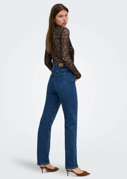 Only - Maglia Donna Raw Umber Black leo vibe