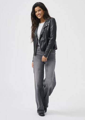 Only Giacca in Finta Pelle Donna Gemma Nero